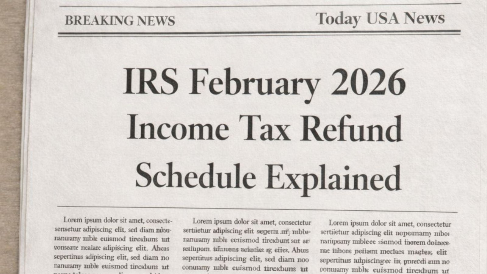 IRS February 2026