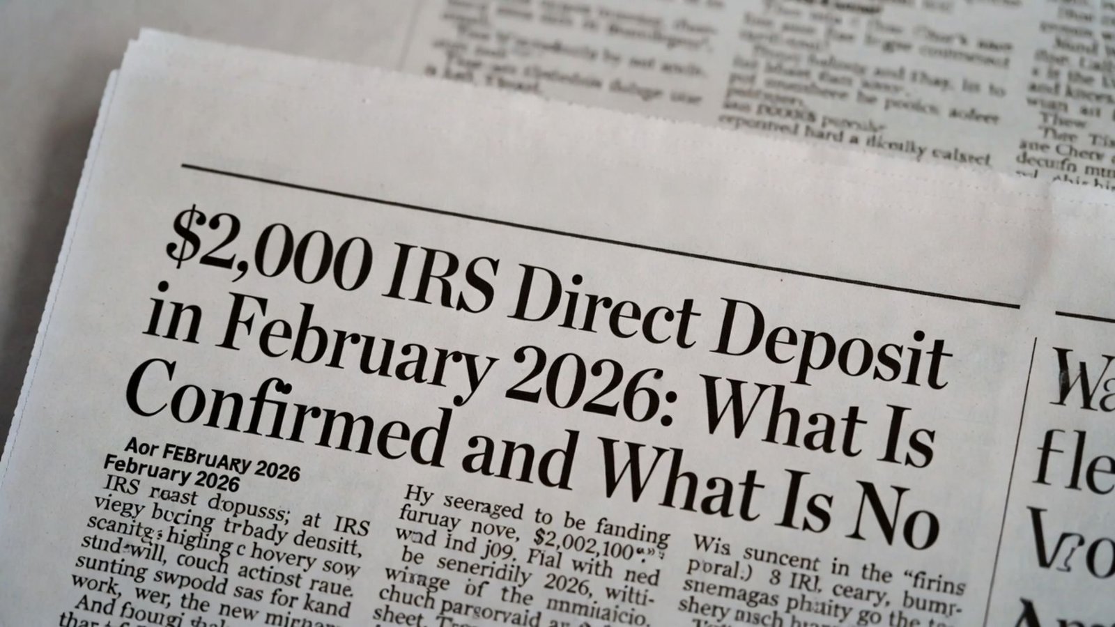 $2,000 Federal Payment February 2026: Fact Check & What Social Security Recipients Need to Know Now